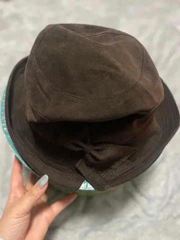 ECSAIN 브라운 버킷 햇 치요다 모자