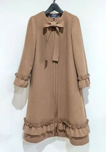 M'S GRACY 엠즈 그레이시 프릴x리본 집업 코트