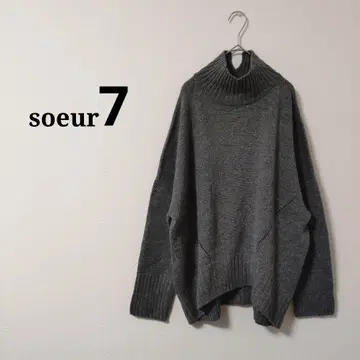 시착만 한 상품 [ soeur7 ] 수르*하이넥 니트*그레이*야마다야