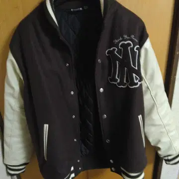 레어템 ALPHANUMERIC NY 로고 바시티 자켓