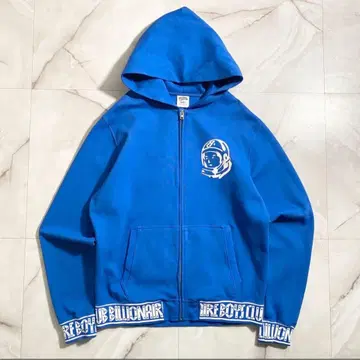 빌리어네어 보이즈 클럽 헴 로고 집업 후드티 파랑 L