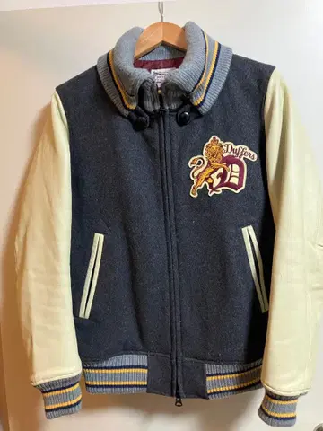 Duffer 바시티 자켓 그레이/크림