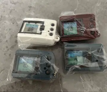 디지털몬스터 키체인 가샤폰 4종 세트 티라노몬