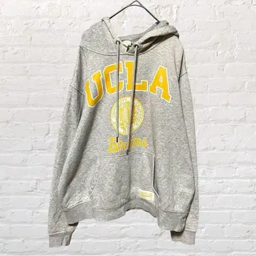 11024 H&M 칼리지 로고 후드티 그레이 L 맨투맨 구제 의류