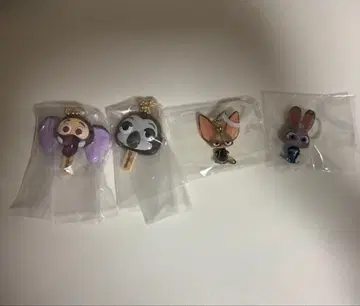 주토피아 메지루시 액세서리 주디 피닉 아이스 참 4점