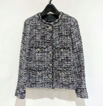 ANAYI 아나이 믹스 트위드 크루 자켓