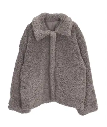 그레이 보아 자켓 겨울용 플리스