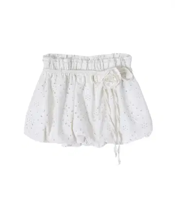 CRANK 화이트 벌룬 스커트