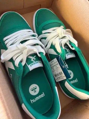 hummel 그린 스니커즈