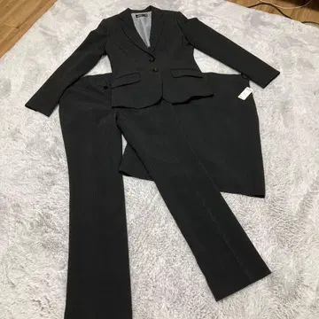 여성용 수트 블랙 스트라이프 3세트