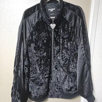 백스테이지 패스 반야 일본풍 패턴 자수 벨로아 스카잔