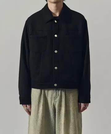 Lui's 25AW 페이크 스웨이드 트래커 자켓