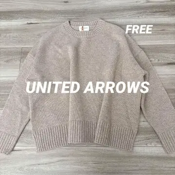 얼룩 [ 유나이티드 애로우즈 ] 캐시미어 울 크루넥 니트 스웨터