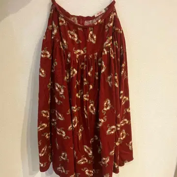 핑크하우스 빨간색 레드 스커트