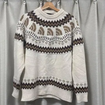 THE NORTH FACE 노르딕 무늬 스웨터 M