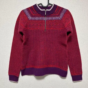 파타고니아 적자색 계열 니트 스웨터 XS