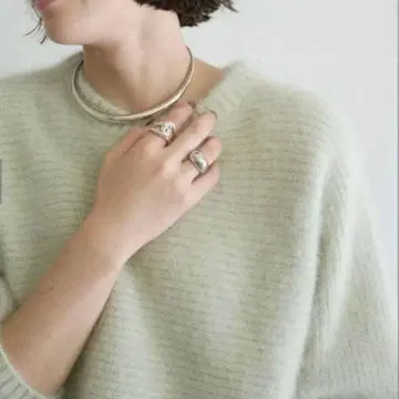 개럴개런트 민트 그린 니트 스웨터 크롭 기장 정가 26,400