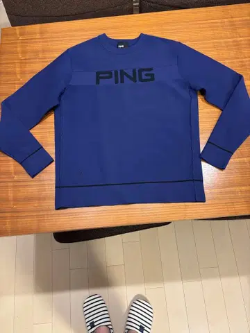 새상품급 PING 파랑 긴팔 스웨터 남성용 L 사이즈 골프