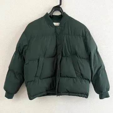 다운 한국 그린 녹색 다운 자켓