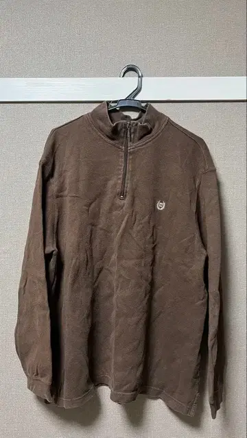 CHAPS (랄프 로렌) 브라운 하프 지퍼 트레이닝복