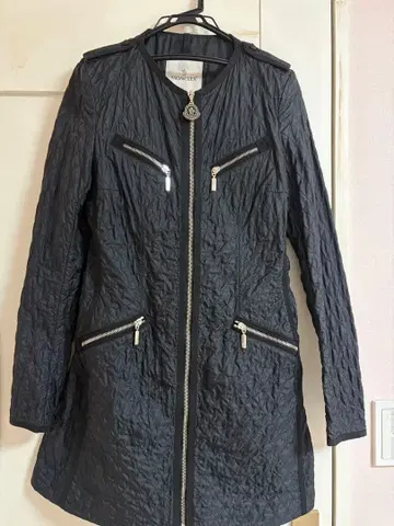 MONCLER 블랙 퀼팅 자켓