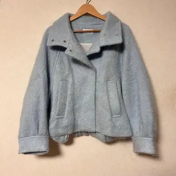 스나이델 snidel 여성용 2024 샤기 미들 블루종 자켓