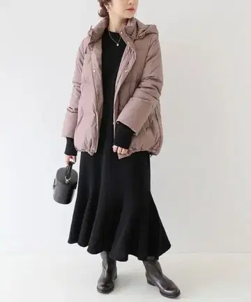 SLOBE IENA 2WAY 숏 후드 다운 38