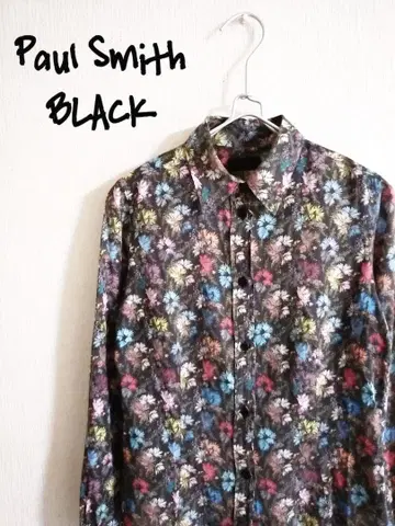 D222221 Paul Smith BLACK 꽃무늬 롱 슬리브 셔츠