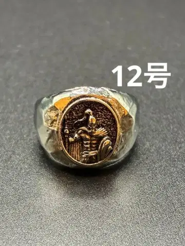 전사 모티브 빈티지 반지 [ 약 9~10호 ]