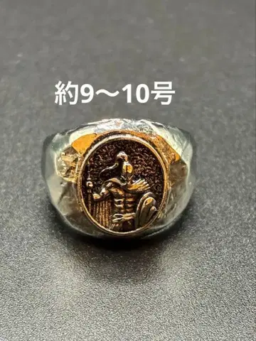 전사 모티브 빈티지 반지 [ 약 9~10호 ]