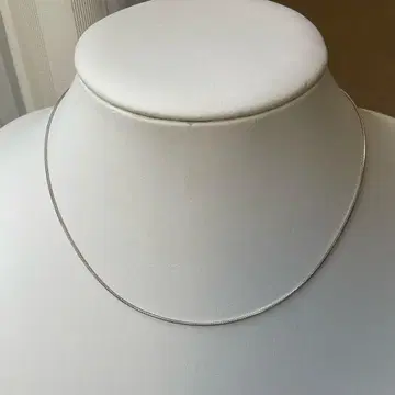 실버 체인 목걸이 실버색 체인만 심플 87-1