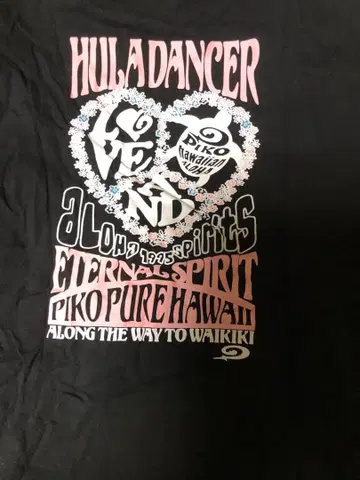 새상품 PIKO 하와이 T셔츠 블랙 거북이