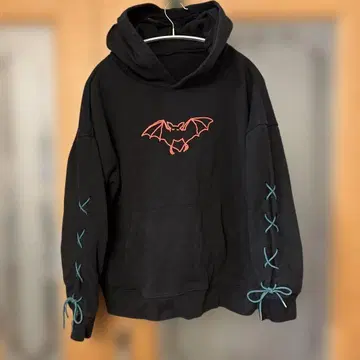 요네즈 켄시 박쥐 후드티 L 사이즈 블랙 후드 부착