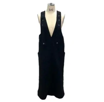 ayane 아얀 퀼트지 오버롤 스커트 블랙 40