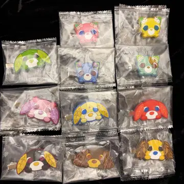 오차이누 오차네코 캡슐 헤어 클립 앞머리 클립 가챠가챠 가샤폰