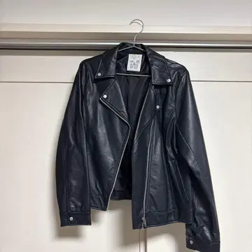 AS KNOW AS plus 레귤러 인조 가죽 라이더 자켓