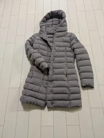 케이프 혼 후드 부착 다운 코트 모카