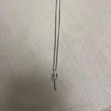 실버 롱 목걸이 반지 디자인