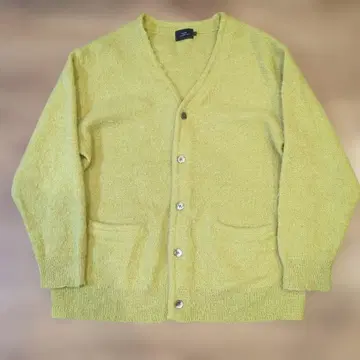 빅 사이즈 SLICK 모헤어 가디건 피스타치오 컬러