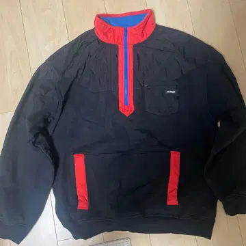 X-LARGE 하프 지퍼 후드티