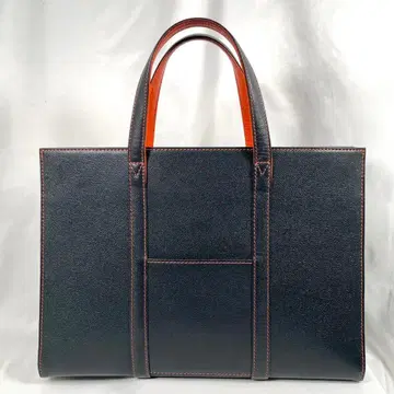 새상품급 오오바 세이호 비즈니스 토트백 유러피안 카프