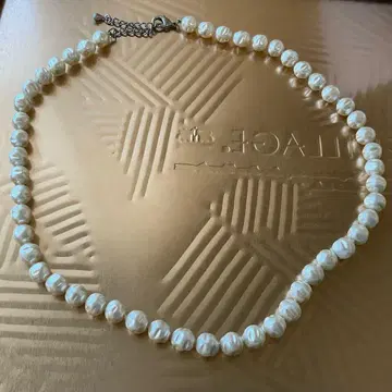 스페인 모조 진주 목걸이 화이트 펄 백진주