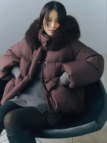 택 포함 미사용 새상품 프레이 아이디 후드 퍼 숏 다운 코트