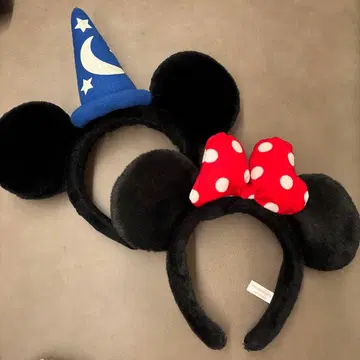 디즈니 미키 미니 머리띠 2세트
