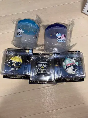 [미개봉] Happy 복권 산리오 A.D상 피규어 캐니스터 5세트