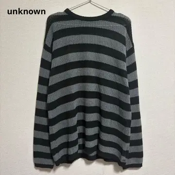 unknown 보더 디자인 니트 Y2K number(n)ine