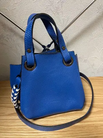 리파니 아이로네 파란색 소가죽 2way 백