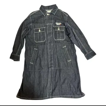 새상품급 L and beautiful people 다크 데님 롱 코트