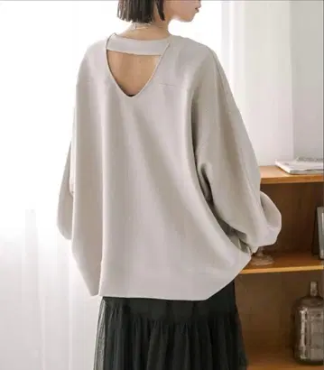 새상품 미스틱 백산 풀오버 백 오픈 맨투맨