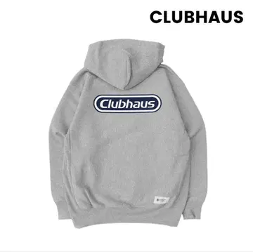 Clubhaus X Hasegawa Hoodie - 그레이 네이비